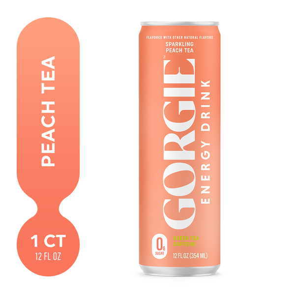 Energy & Sports Drinks Gorgie Energy Drink, Sparkling Peach Tea hero