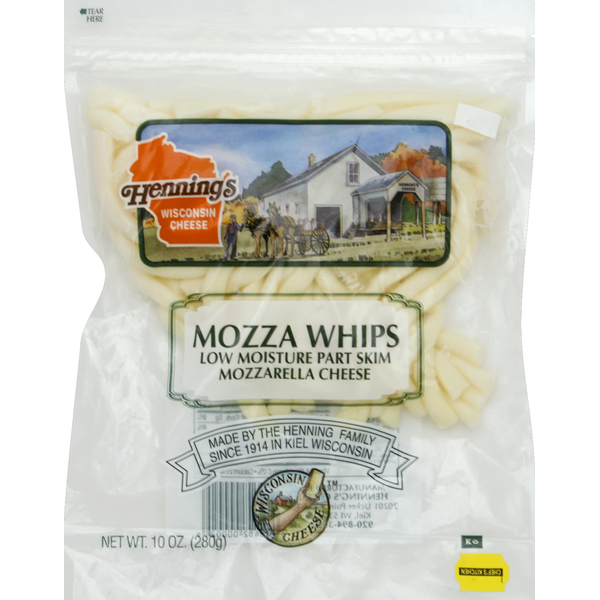 Specialty Cheeses Henning's Mozza Whips, Mozzarella, Part Skim, Low Moisture hero