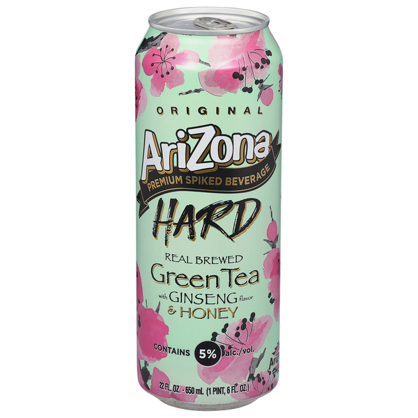 Beers & Coolers AriZona Green Tea, with Ginseng Flavor & Honey, Hard hero