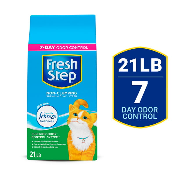 Cat Food & Care Fresh Step Non Clumping Cat Litter With Febreze Freshness, With 7-Day Odor Control hero