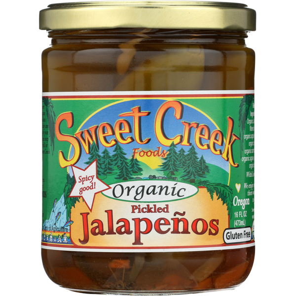 Pickled Goods & Olives Sweet Creek Foods Organic Pickled Jalapenos hero