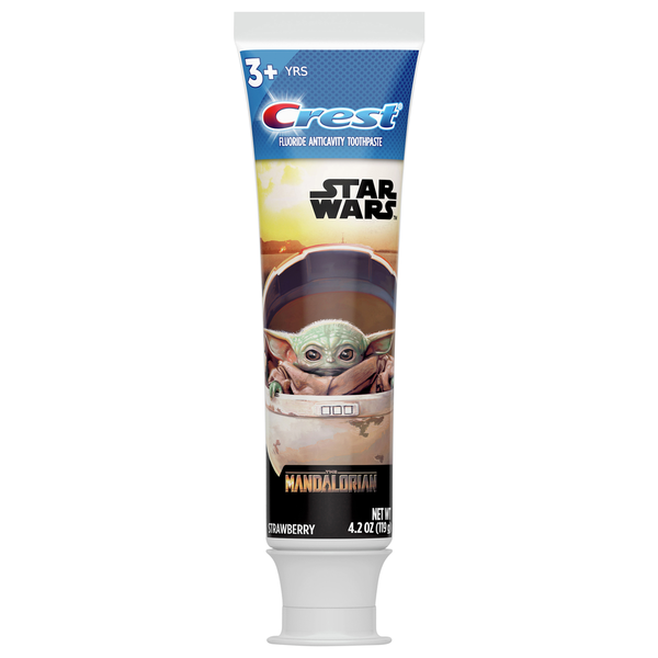 Oral Hygiene Crest Toothpaste, Fluoride Anticavity, Strawberry, Star Wars, 3+ Years hero