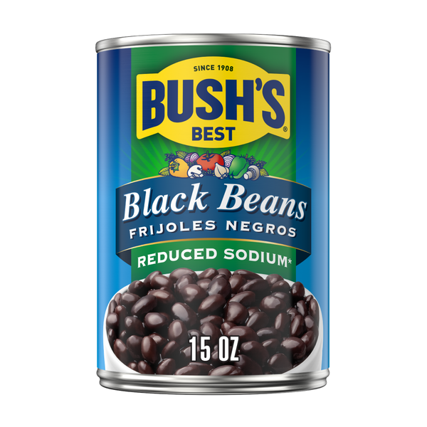 Canned Meals & Beans Bush's Best Reduced Sodium Black Beans hero