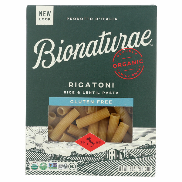 Dry Pasta bionaturae Rigatoni, Organic, Gluten Free hero