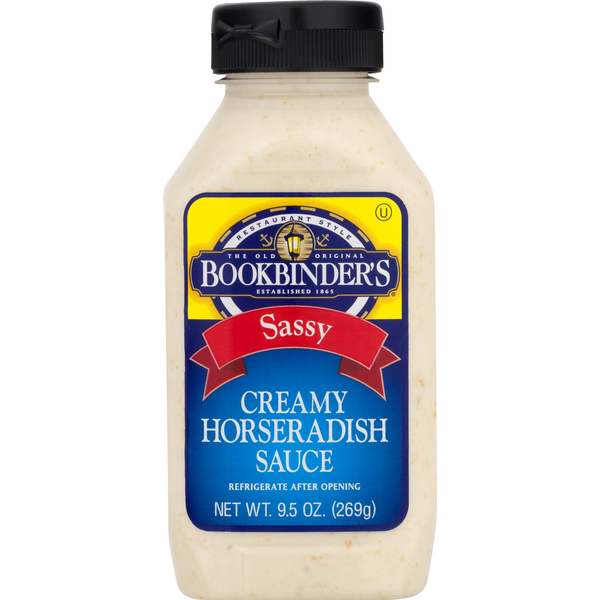 Condiments Bookbinder's Horseradish Sauce, Creamy, Sassy, Restaurant Style hero