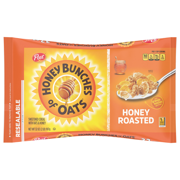 Honey Bunches of Oats Cereal, Honey Roasted hero