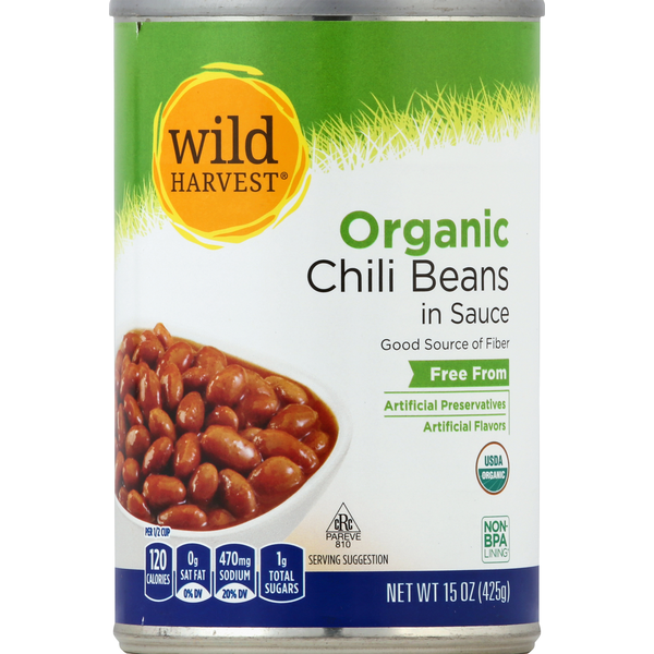 Canned Meals & Beans Wild Harvest Chili Beans, Organic, in Sauce hero