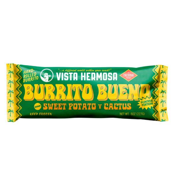 Prepared Meals Vista Hermosa Frozen Burrito Bueno, Sweet Potato y Cactus hero