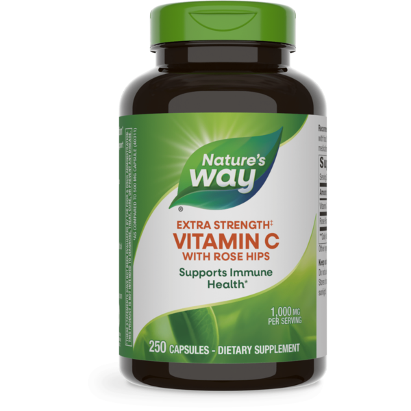 Vitamins & Supplements Nature's Way Vitamin C with Rose Hips Extra Strength‡ hero