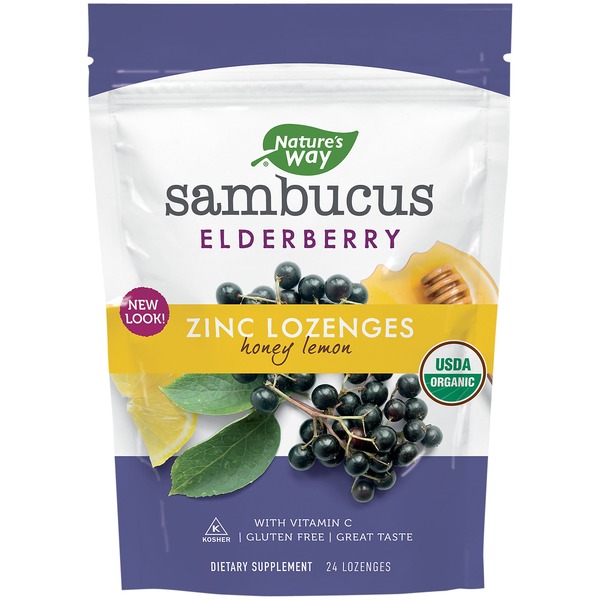 Homeopathic Products Nature's Way Sambucus Zinc Lozenges hero