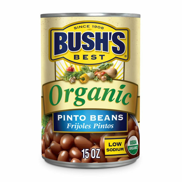 Canned Meals & Beans Bush's Best Organic Pinto Beans hero