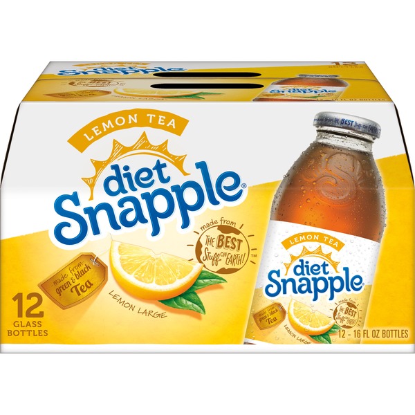 Tea Snapple Tea, Diet, Lemon, FAMILY PACK hero