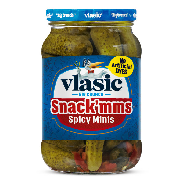 Pickled Goods & Olives Vlasic Snack mms Spicy Minis Pickles hero