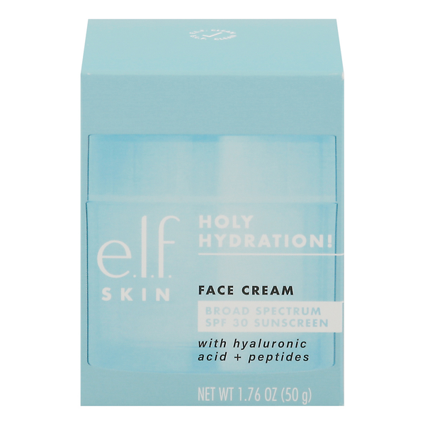 Facial Care e.l.f. Face Cream, Holy Hydration, Broad Spectrum SPF 30 Sunscreen hero