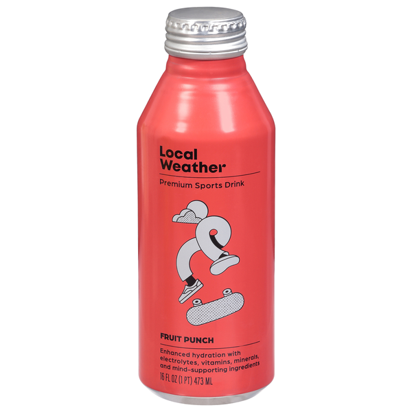 Energy & Sports Drinks Local Weather Premium Sports Drink, Fruit Punch hero