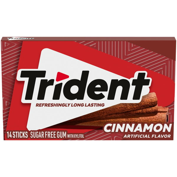 Oral Hygiene Trident Cinnamon Sugar Free Gum, 14 Piece Pack hero