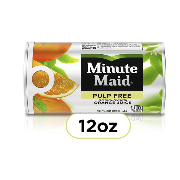 Frozen Juice Minute Maid Orange Juice Pulp Free, Fruit Juice hero