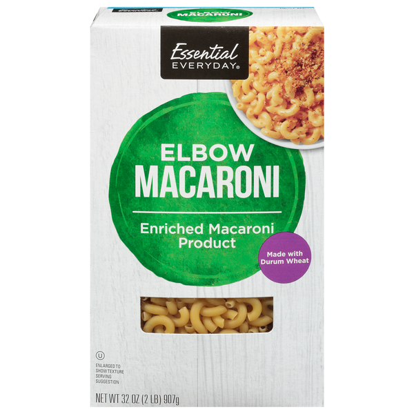 Dry Pasta Essential Everyday Macaroni, Elbow hero