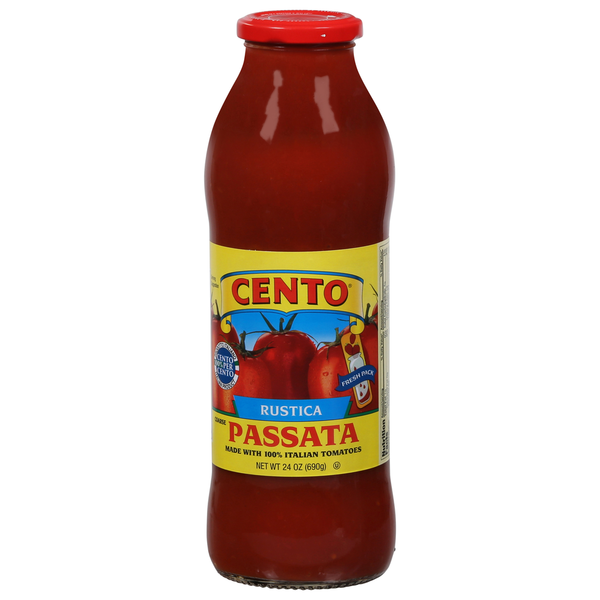 Pasta Sauce Cento Passata, Coarse, Rustica hero