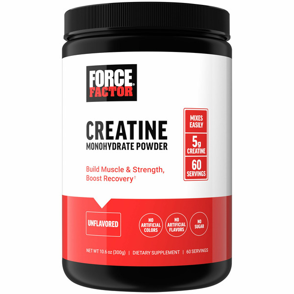 Whey Protein Force Factor Unflavored Creatine Monohydrate Powder hero