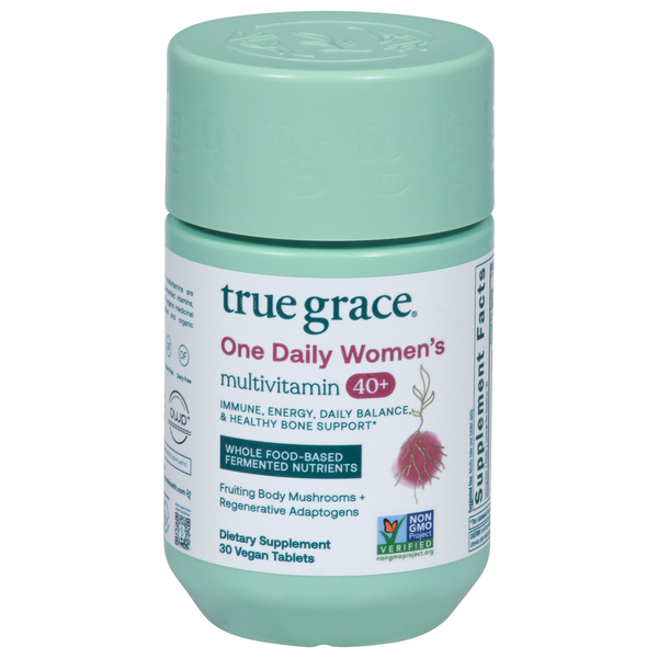 Multi-Vitamins True Grace Multivitamin, 40+, One Daily Women's, Vegan Tablets hero