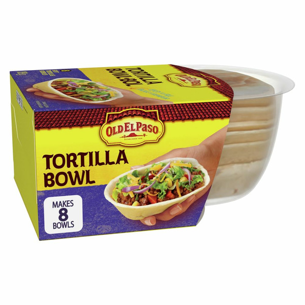 Tortillas & Flat Bread Old El Paso Soft Tortilla Bowls, Flour Tortillas hero