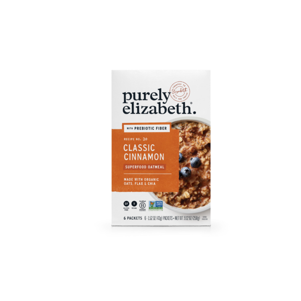 Granola Purely Elizabeth Classic Cinnamon Oatmeal Multipack, Prebiotic Fiber hero