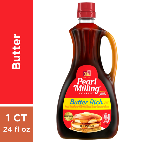 Pancake/Waffel Mixes and Syrup Pearl Milling Company Syrup, Butter Rich hero