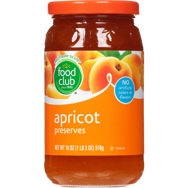 Spreads Food Club Preserves, Apricot hero