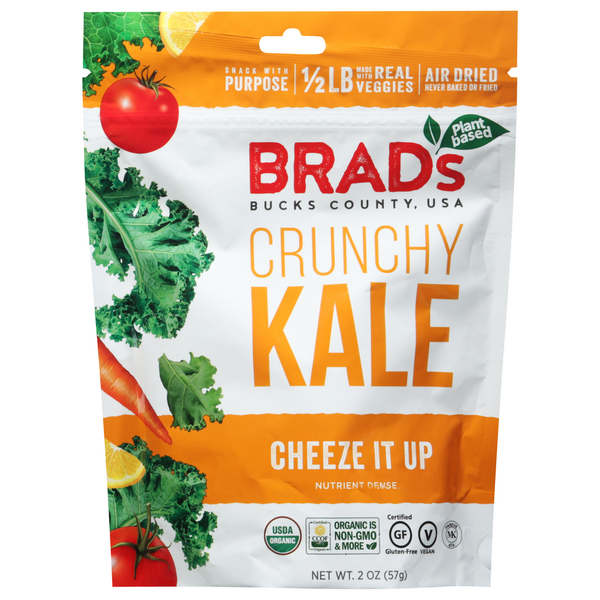 Packaged Vegetables & Fruits Brad's Plant Based Crunchy Kale hero