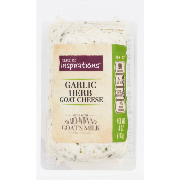 Specialty Cheeses Taste of Inspirations Garlic & Herb Goat Cheese Log hero