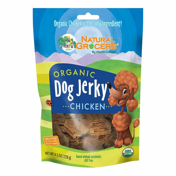 Dog Food & Care Organic Chicken Jerky Dog Treats hero