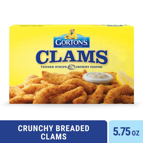 Frozen Meat & Seafood Gorton's Crunchy Breaded Clams hero