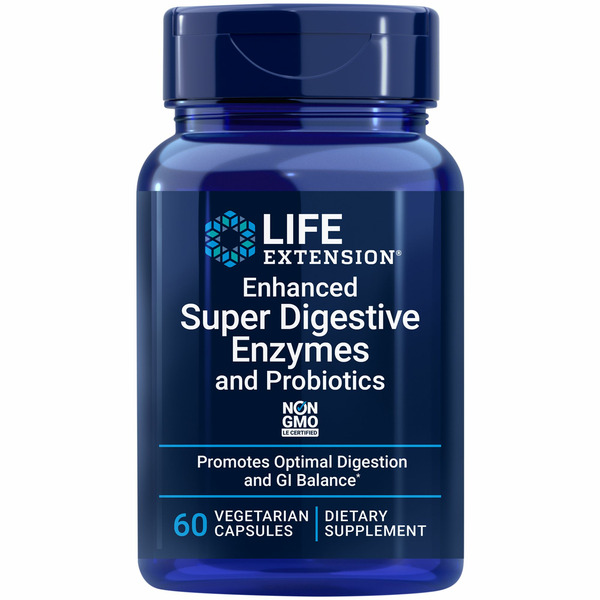 Enzymes Life Extension Enhanced Super Digestive Enzymes And Probiotics Promotes Optimal Digestion And Gi Balance Dietary Supplement Vegetarian Capsules hero