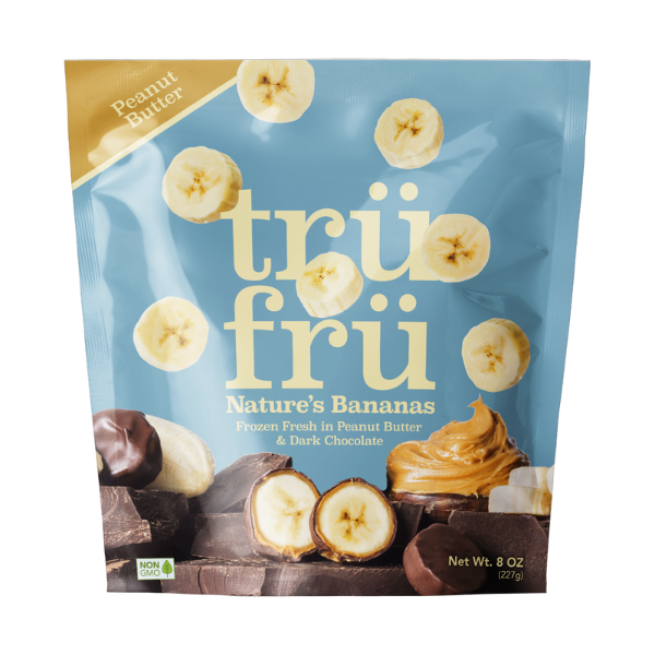 Frozen Produce Tru Fru Nature's Bananas Hyper-Chilled in Peanut Butter & Dark Chocolate hero