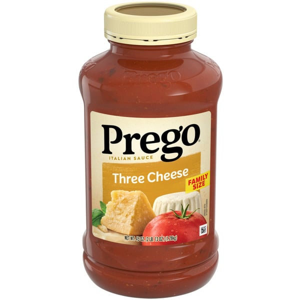 Pasta Sauce Prego Three Cheese Pasta Sauce hero