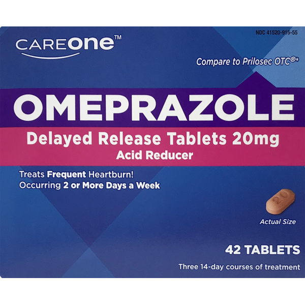 Digestion CareOne Omeprazole Delayed Release Tablets 20 mg hero