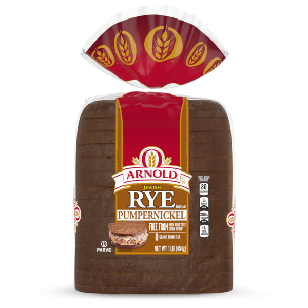 Conventional Breads (Grocery) Arnold 8  count, Pumpernickel Sliced Bread Rye Bread hero