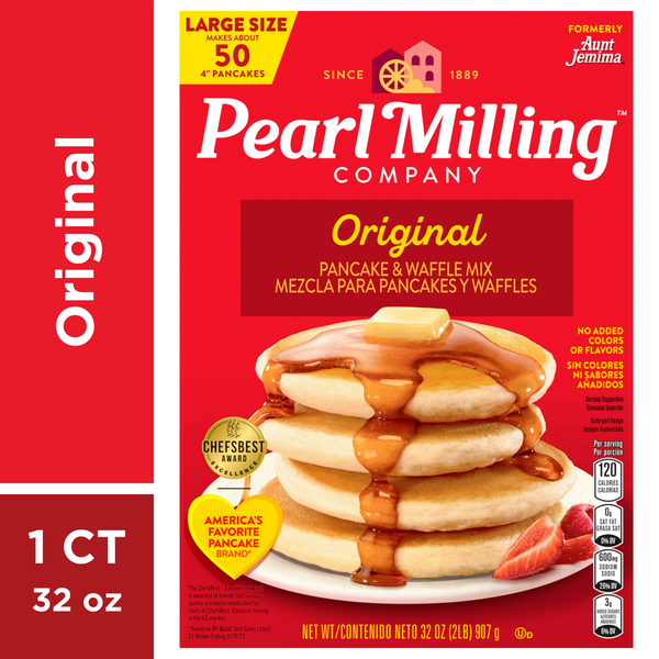 Pancake/Waffel Mixes and Syrup Pearl Milling Company Pancake & Waffle Mix, Original hero