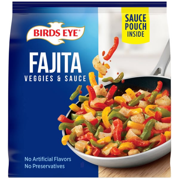 Vegetables, Vegan, & Vegetarian Birds Eye Fajita Veggies & Sauce, Frozen hero