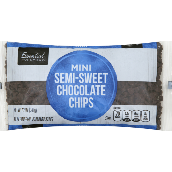 Candy & Chocolate Essential Everyday Chocolate Chips, Semi-Sweet, Mini hero