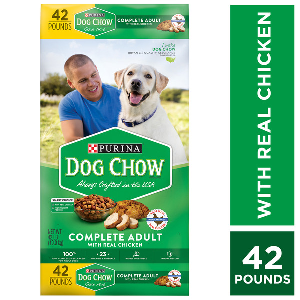 Dog Food & Care Purina Dog Chow Dry Dog Food, Complete Adult With Real Chicken hero