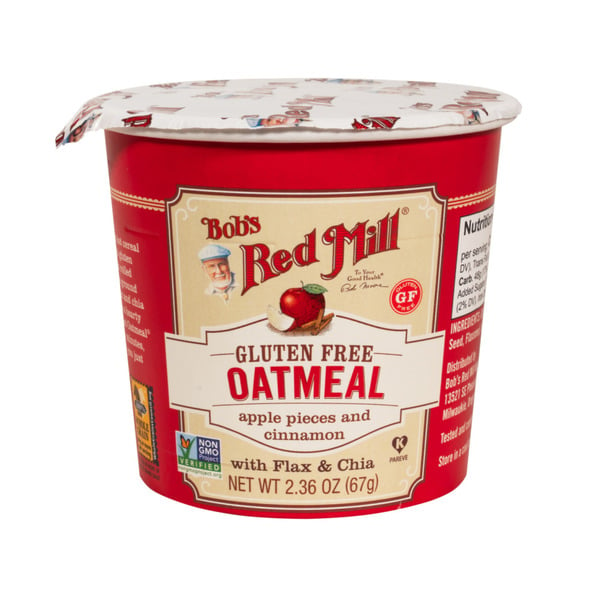 Cereal & Granola Bob's Red Mill Gluten Free Oatmeal Cup, Apple & Cinnamon hero