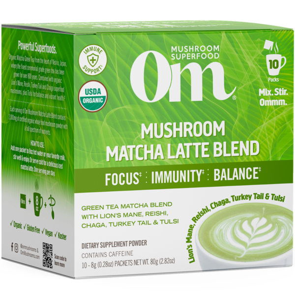 Mushrooms, Herbs & Tinctures Om Mushroom Matcha Latte Blend hero