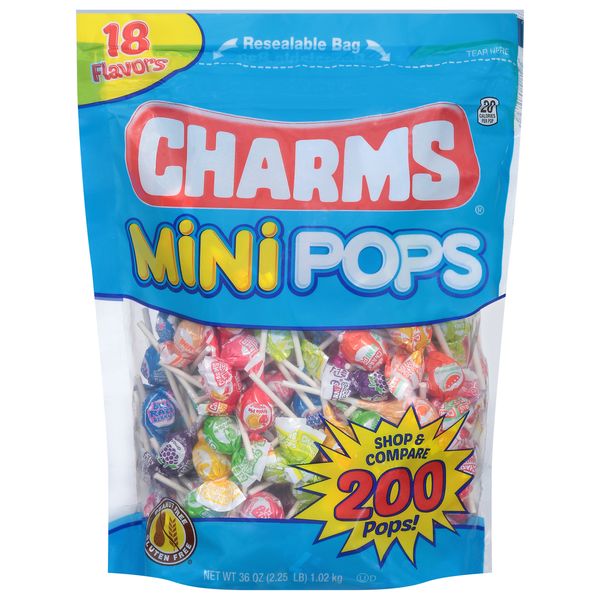 Charms Candy, 18 Flavors, Mini Pops hero