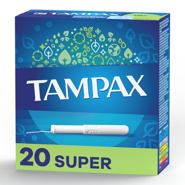 Feminine Care TAMPAX Cardboard Tampons Super Absorbency hero