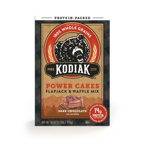 Hot Cereal & Pancake Mixes Kodiak Power Cakes Dark Chocolate Flapjack & Waffle Mix hero