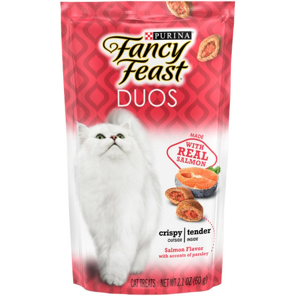 Cat Food & Care Purina Fancy Feast Cat Treats, Duos Salmon Flavor With Accents of Parsley hero