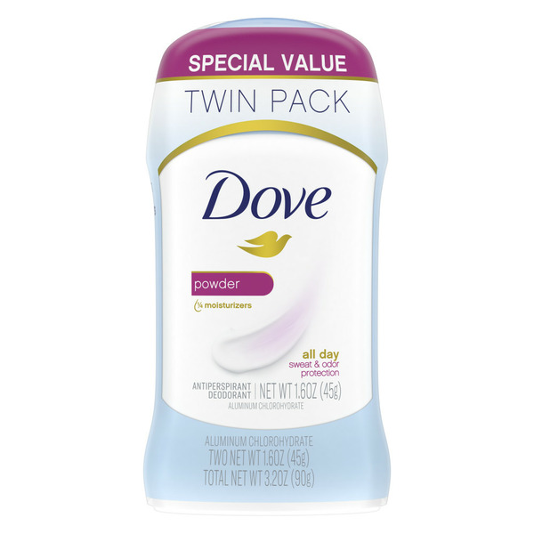 Deodorant Dove Antiperspirant Deodorant Stick Powder, hero