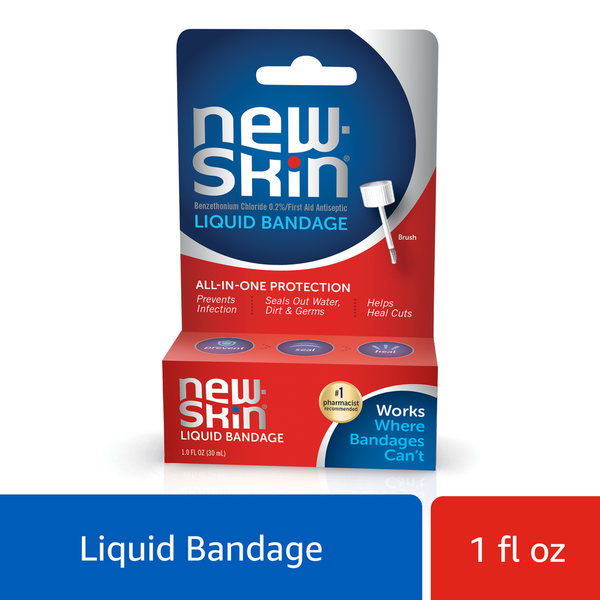 First Aid New-Skin Liquid Bandage, Waterproof Bandage for Scrapes and Minor Cuts hero